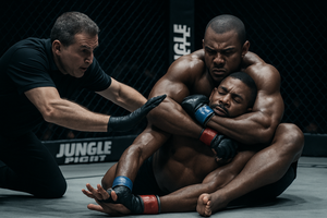 Matheus Araujo Held The Choke Past The Tap — Both Camps Stormed The Cage
