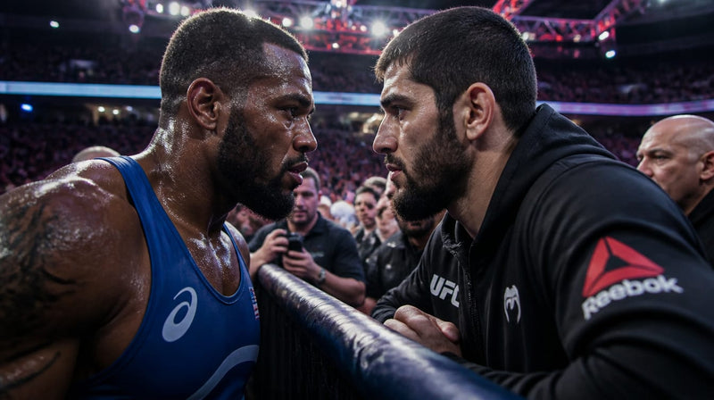 Burroughs Called Out Makhachev in Moscow—Dominated a Russian World Champion, Then Went Straight at the UFC Champ Cageside