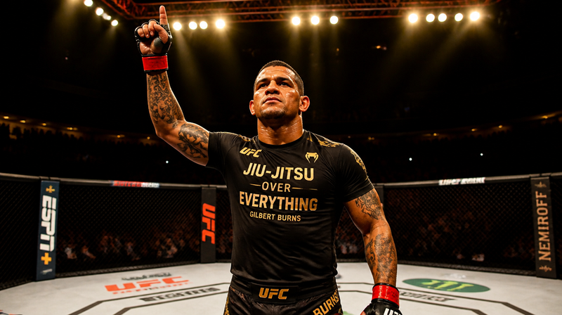 Gilbert Burns Won His UFC BJJ Debut in About 60 Seconds. He's 40. That's It. That's the Whole Thing.