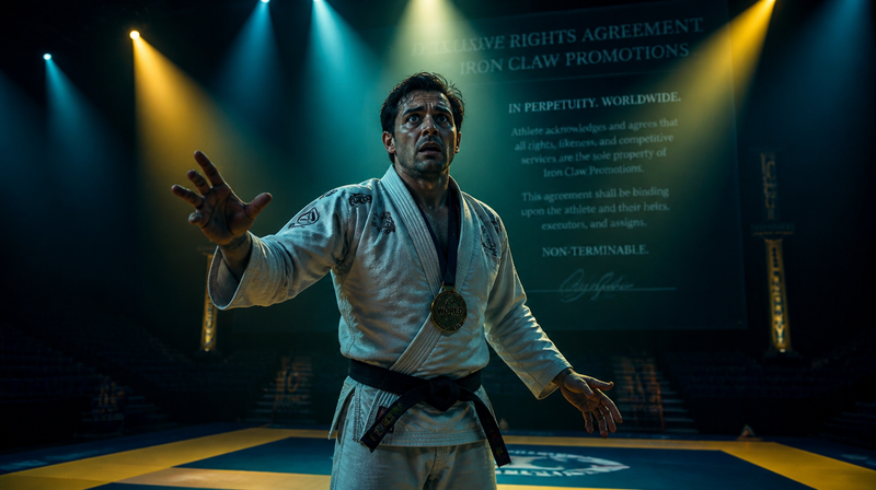 New Grappling Champion Discovers He Cannot Compete At ADCC, UFC BJJ, CJI, or Any Event Run By Anyone With Internet Access Due to Overlapping Exclusivity Clauses He Signed at Different Open Mats