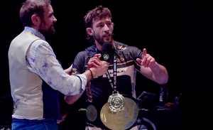 Ethan Crelinsten Defended His Polaris Title. Then He Used Polaris's Mic to Call Out UFC BJJ.