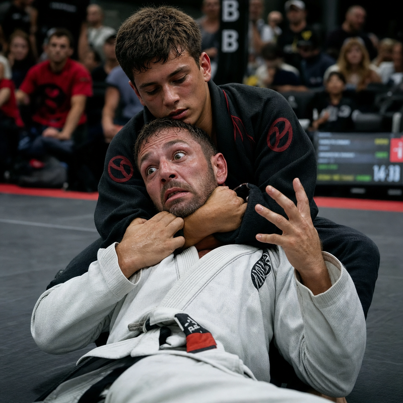 Fitness Influencer With 8 Years Of Body Combat Tries Real BJJ — Choked Out By A 14-Year-Old In Week Three