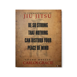 12 Commandments of Jiu-Jitsu - Commandment 1 - Metal Print
