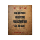 12 Commandments of Jiu-Jitsu - Commandment 3 - Metal Print