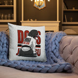 Dogs and Jiu Jitsu - Premium Pillow