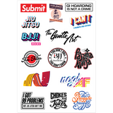 BJJ Problems Stickers - Assorted Designs - 4 Sheets