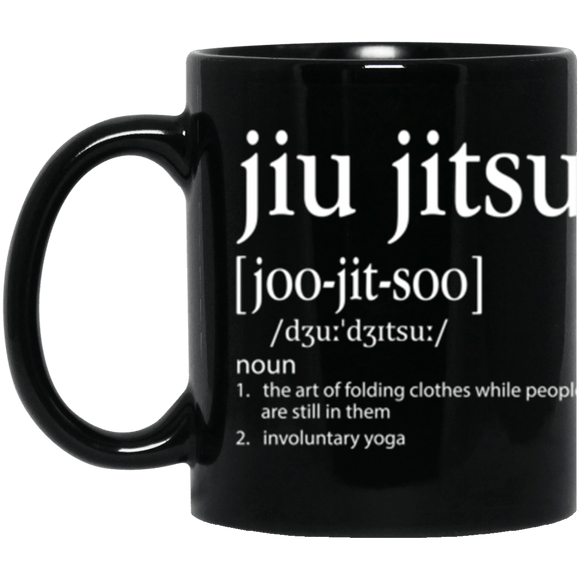 Definition of Jiu Jitsu - 11 oz. Black Mug - BJJ Problems