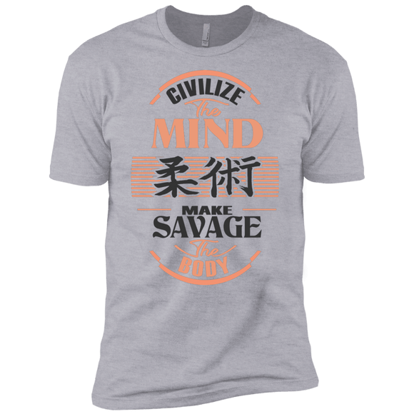 Civilize The Mind - Make Savage The Body - Men's T-Shirt - BJJ Problems