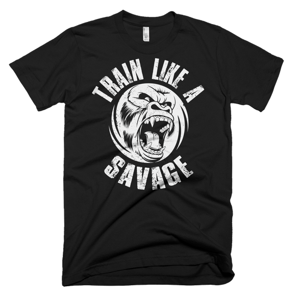 Train Like A Savage - Men's T-Shirt - BJJ Problems